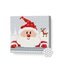 Mozaic cu diamante 20x20 cm Santa e aici!